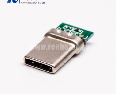 type c pcb板公頭直式usb3.0連接器