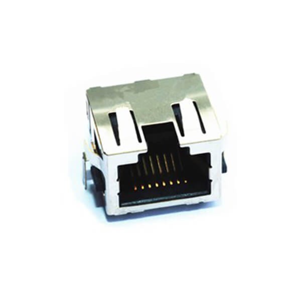 立式RJ45單口連接器母頭PCB板插板式2pcs