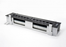 網絡配線架壁掛式12口RJ45插孔超六類非屏蔽配線架