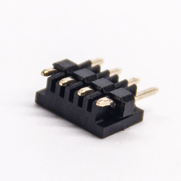 10pcs4針排針單排直式180度pcb安裝臥式帶CAP帽