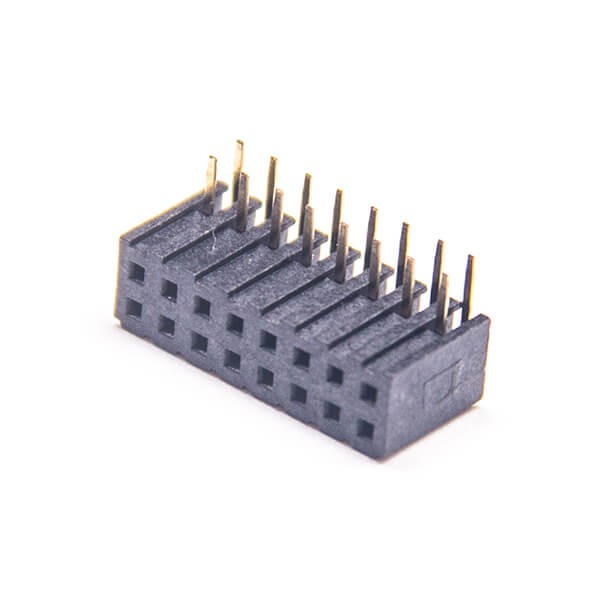 側插排母連接器2.0mm間距彎式單塑插板2X8PIN2pcs