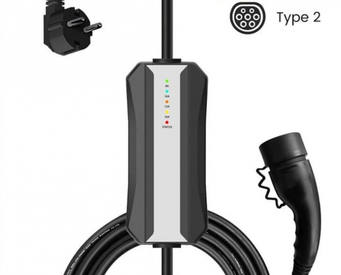 歐標插頭2型便攜式充電槍充電線接歐式插頭